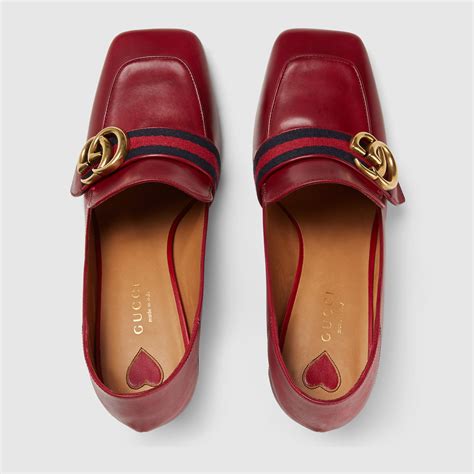 gucci loafers womens boots sale|gucci stacked heel loafer.